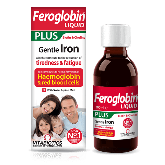 شربت فروگلوبین پلاس ویتابیوتیکس 200 میلی لیتری Vitabiotics Feroglobin PLUS Syrup 200 ml