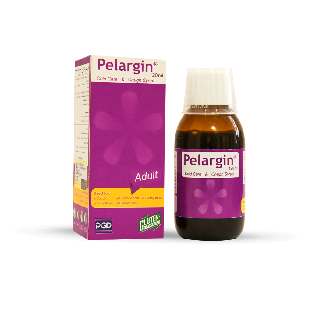 شربت پلارژین پی جی دی 120 میلی لیتری PGD Pelargin Syrup 120 ml
