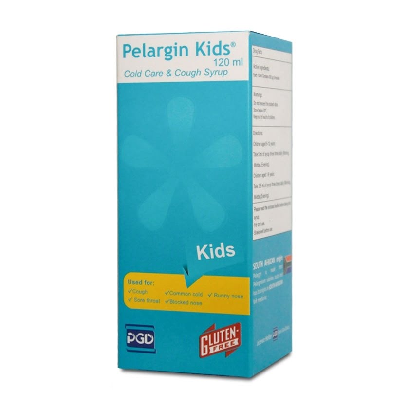 پلارژین کیدز پی جی دی 120 میلی لیتری PGD Pelargin Kids Syrup 120 ml