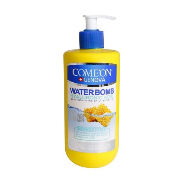 بمب آبرسان صورت پوست حساس حاوی هیالورونیک اسید و عسل کامان 500 میلی لیتری COME'ON Face Moisture Water Bomb With Hyaluronic Acid & Honey For Sensitive Skin 500 ml