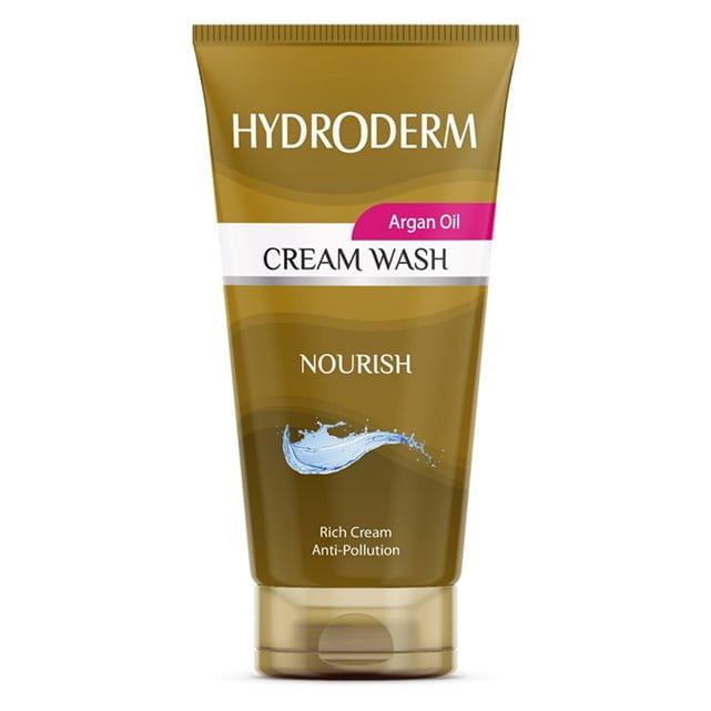کرم واش مغذی و مرطوب کننده آرگان هیدرودرم 150 میلی لیتری Hydroderm Argan Oil Nourish Cream Wash 150 ml