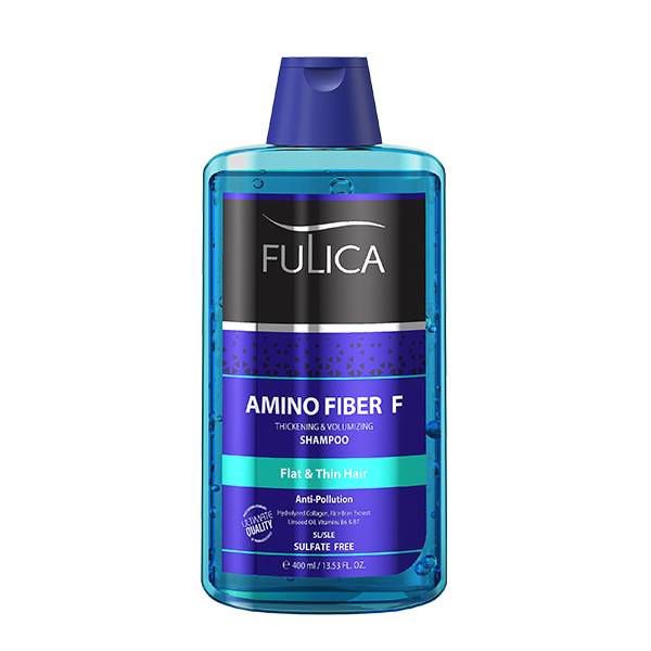 شامپو تقویت کننده و حجم دهنده حاوی آمینو فایبر فولیکا 400 میلی لیتر Amino Fiber F thickening & volumizing FULICA shampoo 400ml
