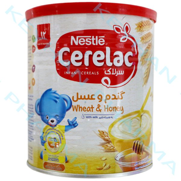 سرلاک گندم و عسل به همراه شیر نستله از پایان 12 ماهگی 400 گرمی Nestle Cerelac Wheat & Honey With Milk From 12 Months 400 g