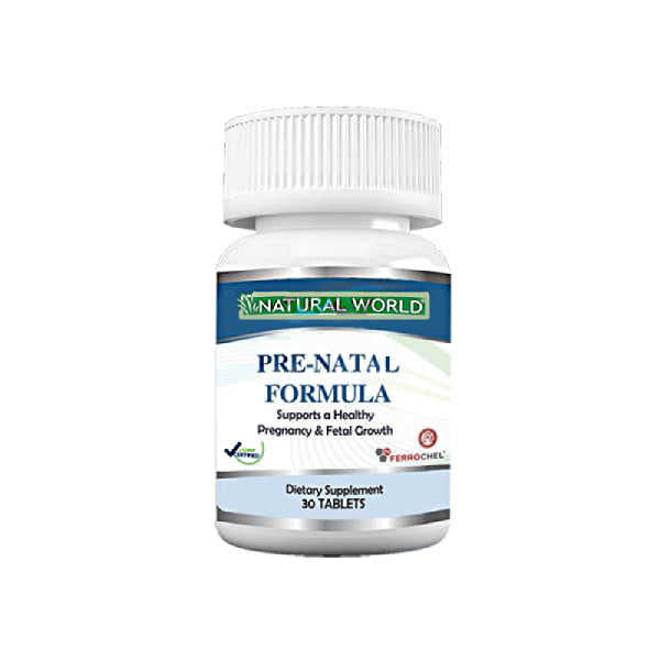 پری-ناتال فرمولا نچرال ورلد 30 عددی Natrual World Pre-Natal Formula 30 Tablets