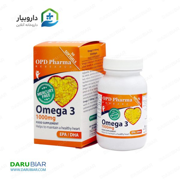 امگا 3 او پی دی فارما 30 عددی OPD Pharma Omega 3 30 Tablets