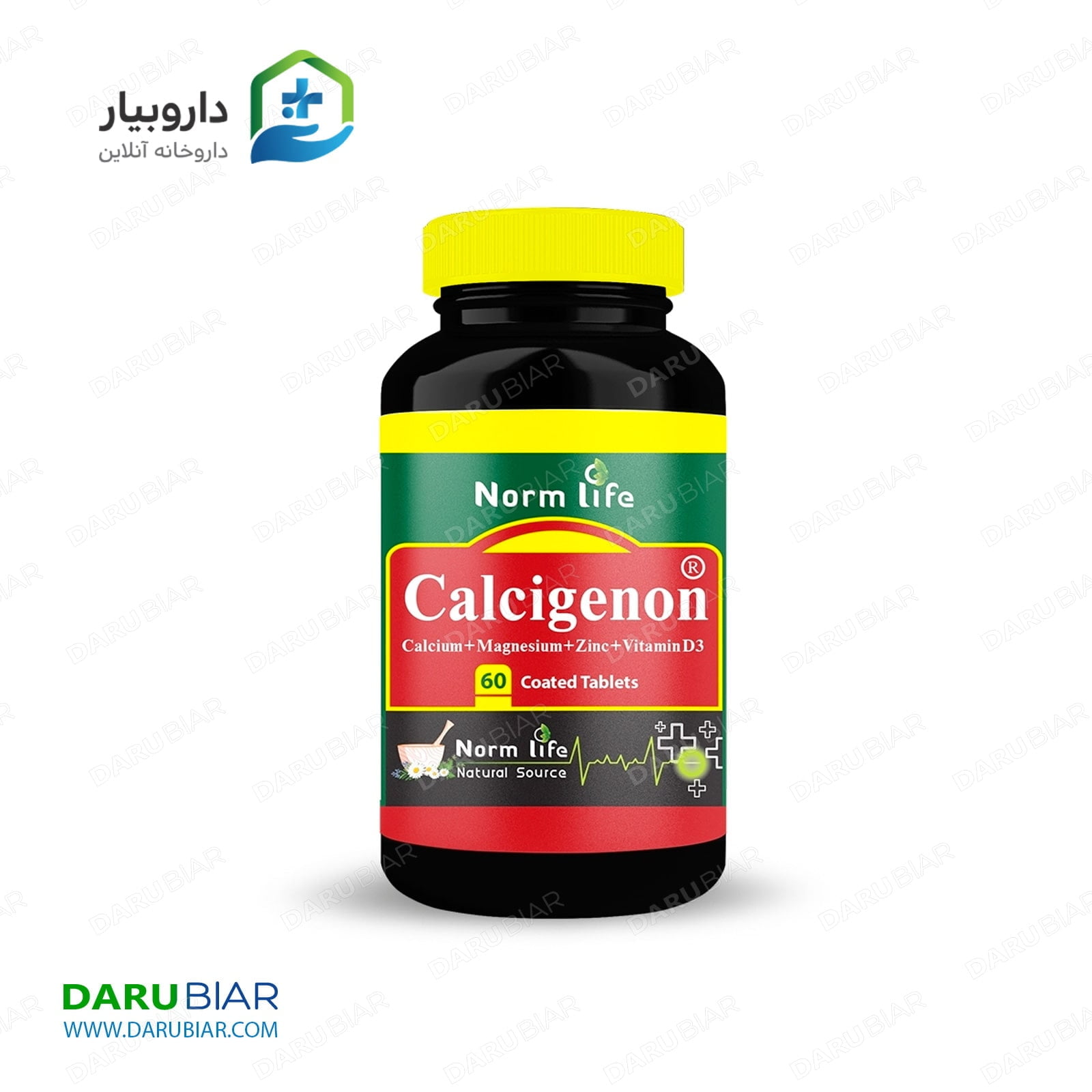 کلسی ژنون نورم لایف 60 عددی Norm Life Calcigenon 60 Tablets