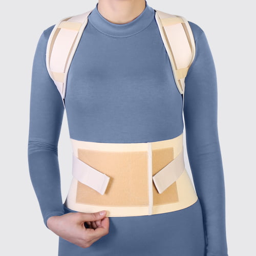 قوزبند کشی (همراه با کمربند) طب و صنعت Teb & Sanat Posture Aid Brace With Back Support Belt