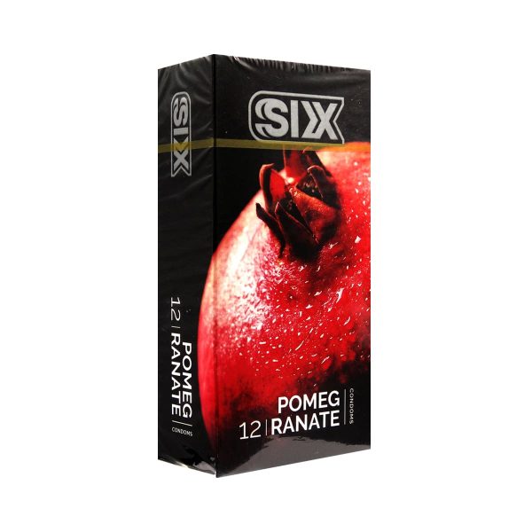 کاندوم تنگ کننده سیکس بسته ۱۲ عددی Condom Six Pomeg Ranate- 12PCS