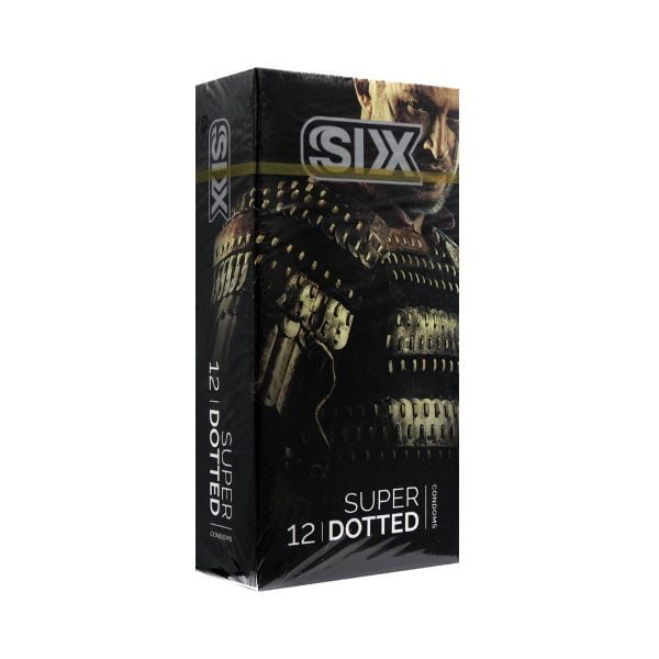 کاندوم سیکس مدل خاردار بسته ۱۲ عددی Condom Six Dotted - 12PCS