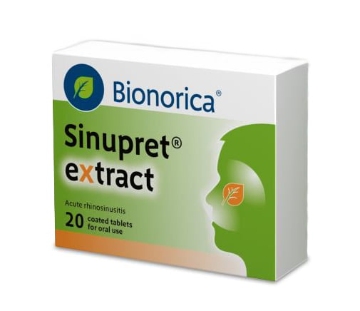 سینوپِرِت اکسترکت بیونوریکا 20 عددی Bionorica Sinupret Extract 20 Coated Tablets