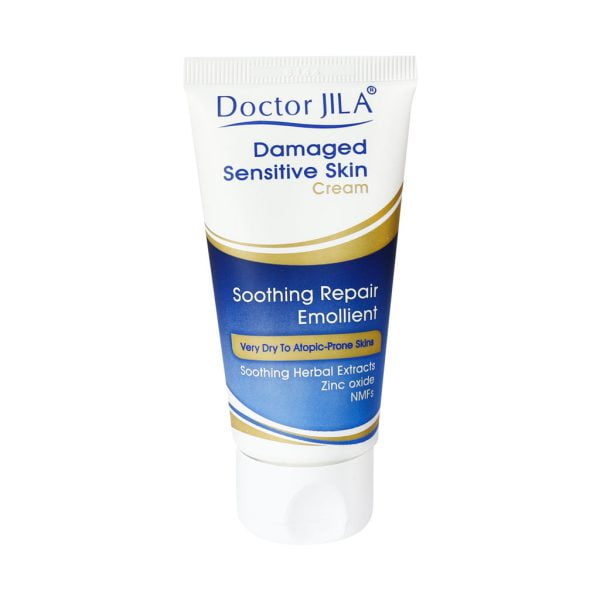 کرم نرم کننده التیام بخش پوست های حساس و آسیب دیده دکتر ژیلا 50 گرمی  Doctor JILA Smoothing Repair Emollient Damaged Sensitive Skin Cream 50 g 75 g