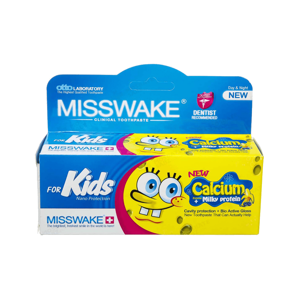 خمیر دندان کودک با طعم موز و بلوبری میسویک ۵۰ میلی لیتر Misswake Banana and Blueberry Toothpaste For Kids 50 ml