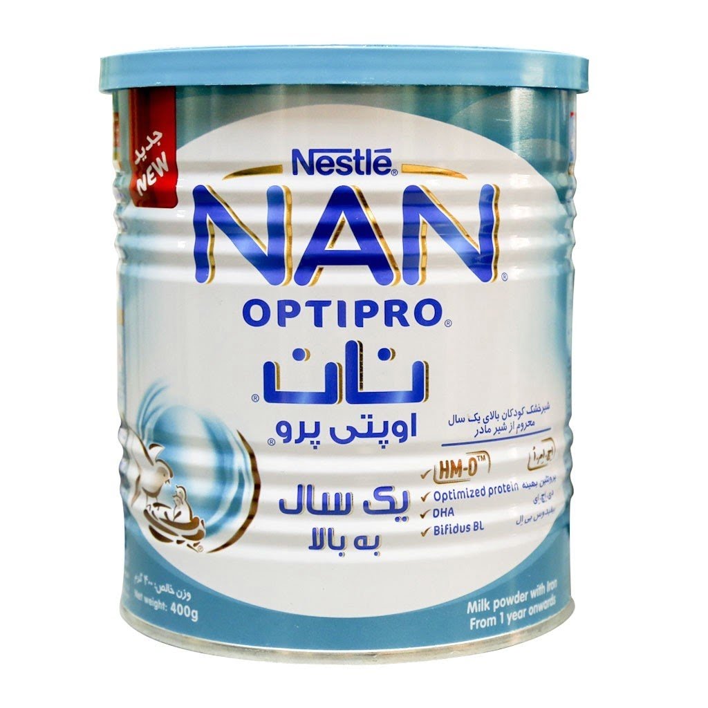 شیر خشک نان اوپتی پرو نستله مناسب کودکان یک سال به بالا 400 گرمی Nestle NAN OPTIPRO  Milk Powder From 1 Year Onwards 400 g