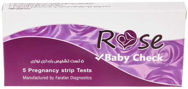 تست نواری تشخیص بارداری رز فارافان Farafan Roze Baby Check
