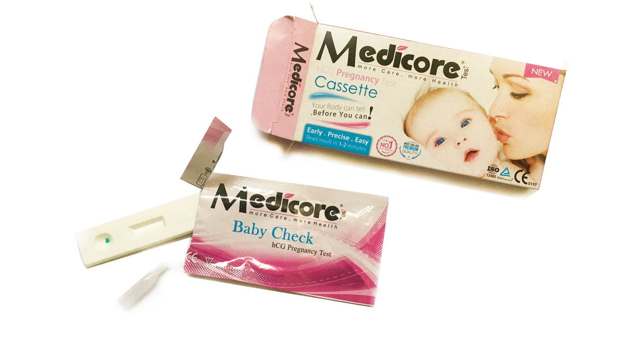 تست بارداری بی بی چک Medicore مدل Cassette ۹۹.۸٪