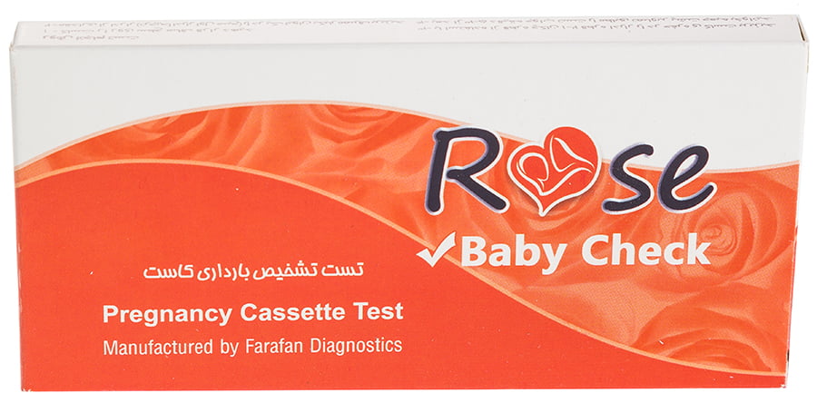 تست کاست تشخیص بارداری رز فرافن Farafan rose Pregnancy cassetes test