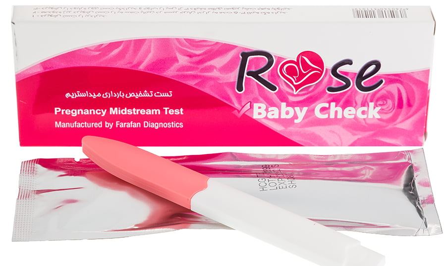 تست میداستریم تشخیص بارداری رز فارافان Farafan Rose Pregnancy Midestream Test