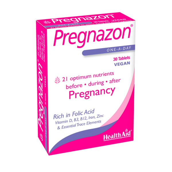 پرگنازون هلث اید ۳۰ عددی HealthAid Pregnazon 30 Tablets