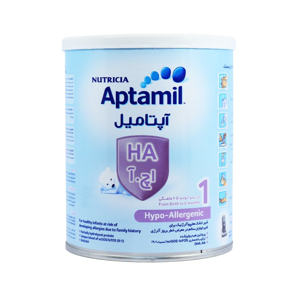 شیر خشک آپتامیل اچ.آ 1 پروسینئو نوتریشیا مخصوص شیرخواران از بدو تولد تا ۶ ماهگی ۴۰۰ گرمی Nutricia Aptamil Prosyneo HA 1 Milk Powder From Birth To 6 Months 400g