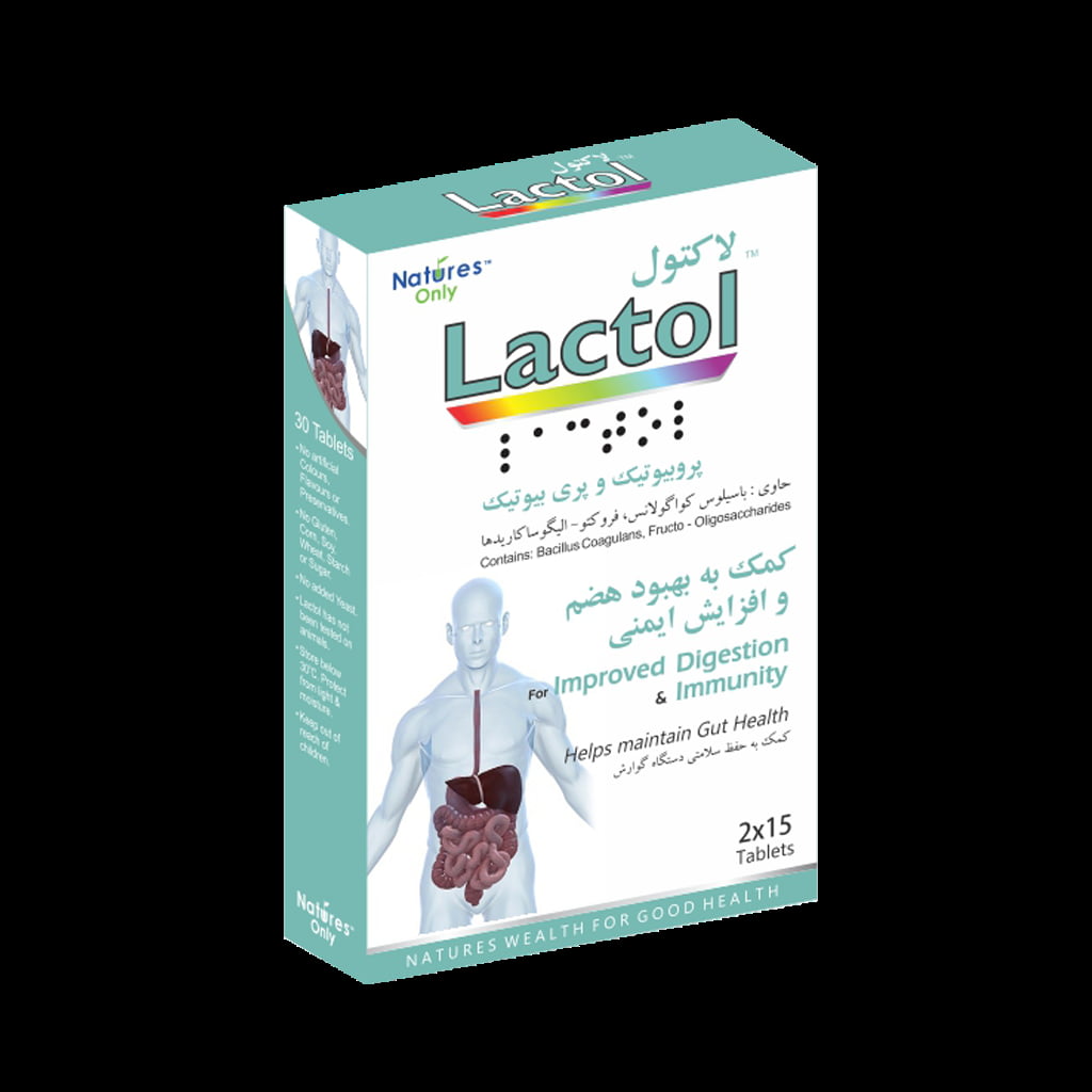 لاکتول نیچرز اونلی ۳۰ عددی Natures Only Lactol 30 Tablets