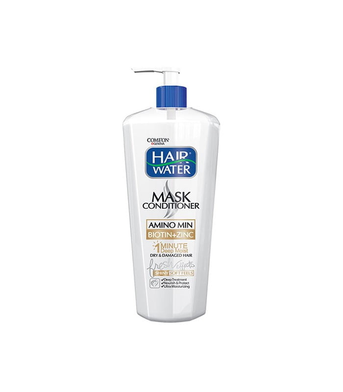 ماسک و نرم کننده موی هیرواتر بیوتین + زینک کامان مناسب موهای خشک و آسیب دیده 400 میلی لیتری COME’ON Amino Min Biotin + Zinc Hair Water Mask Conditioner For Dry & Damaged Hair 400 ml