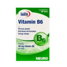 قرص ویتامین B6 یورو ویتال 60 عددی